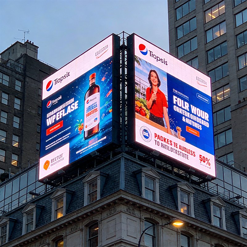 Rooftop Electronic Billboard