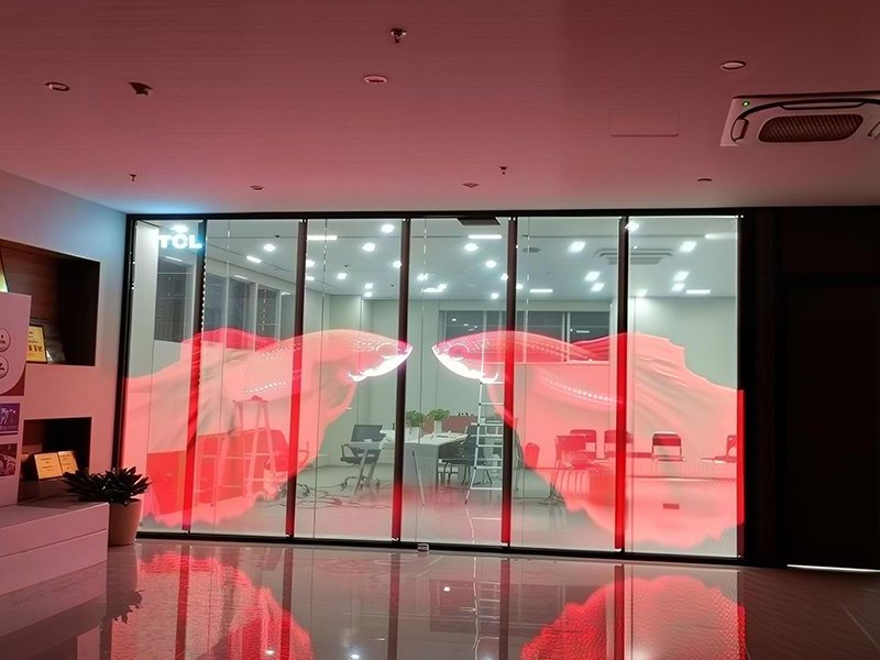 Holographic Transparent LED Display
