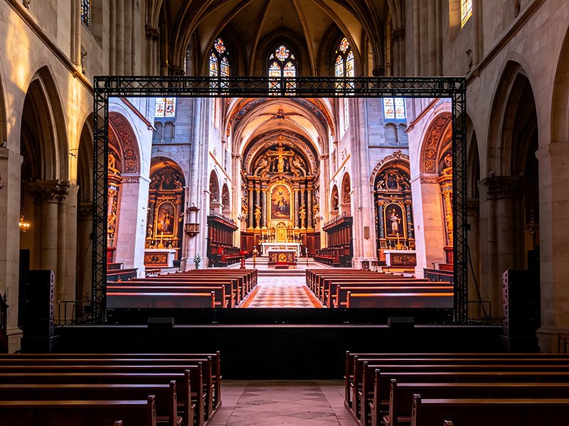 Custom Church LED Wall