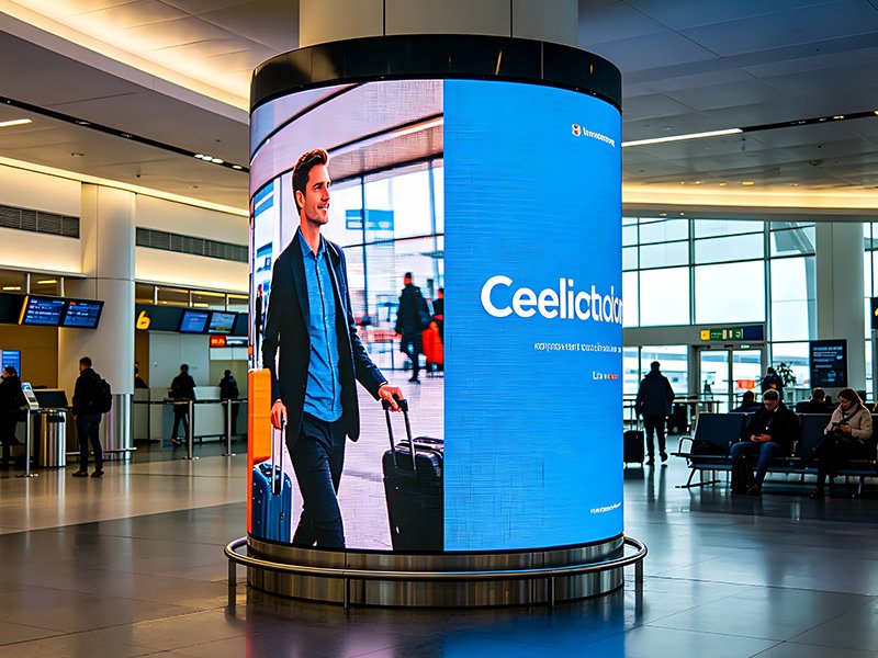Cylindrical Flexible LED Display