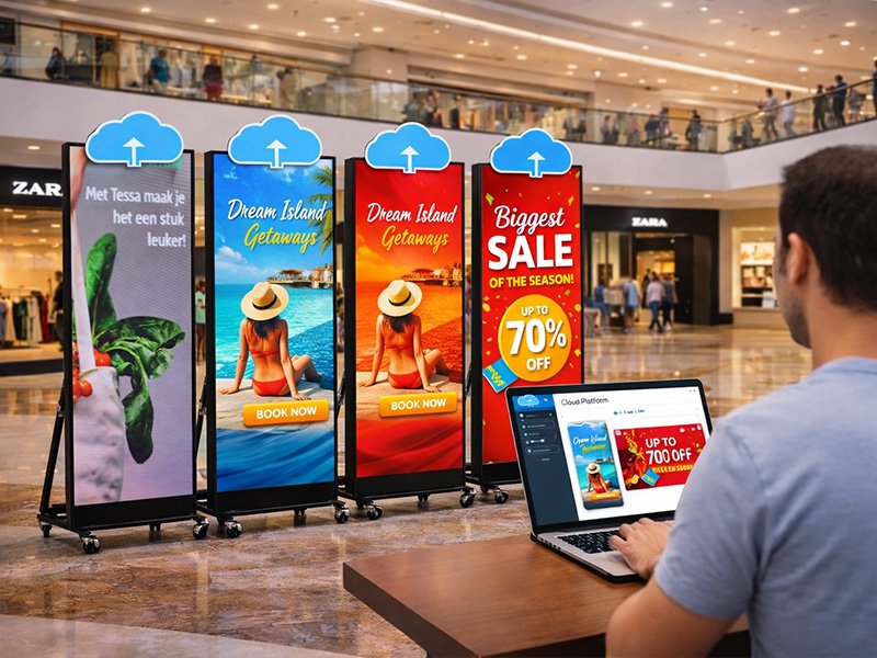 Network-Control LED Posters